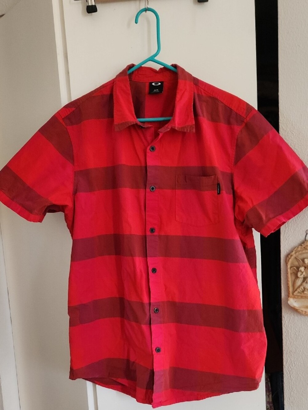 Men's Oakley Cotton Button Up Shirt Sz XL